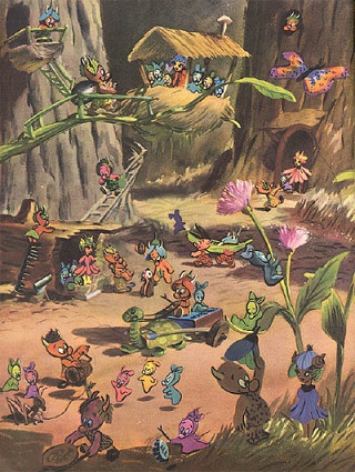《飛機小精靈》插圖，生活在森林裡的小妖精。